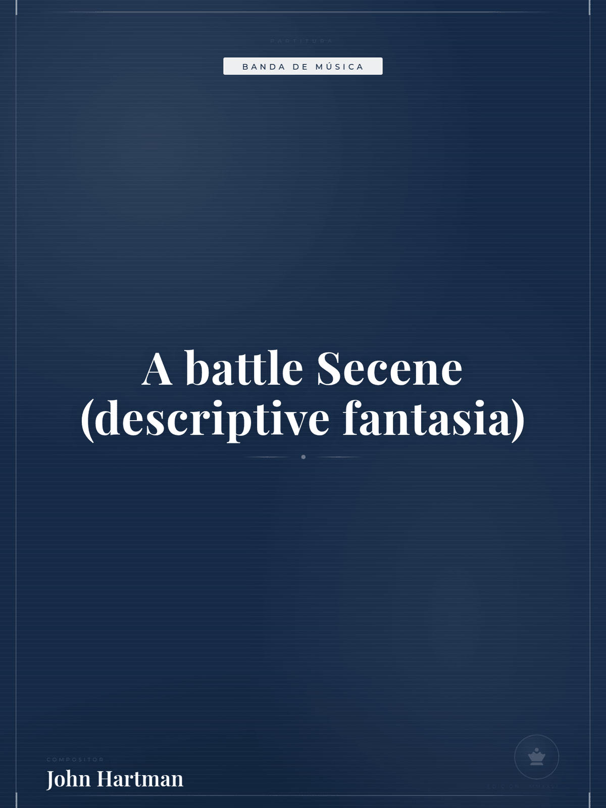 Portada de A battle Secene (descriptive fantasia)