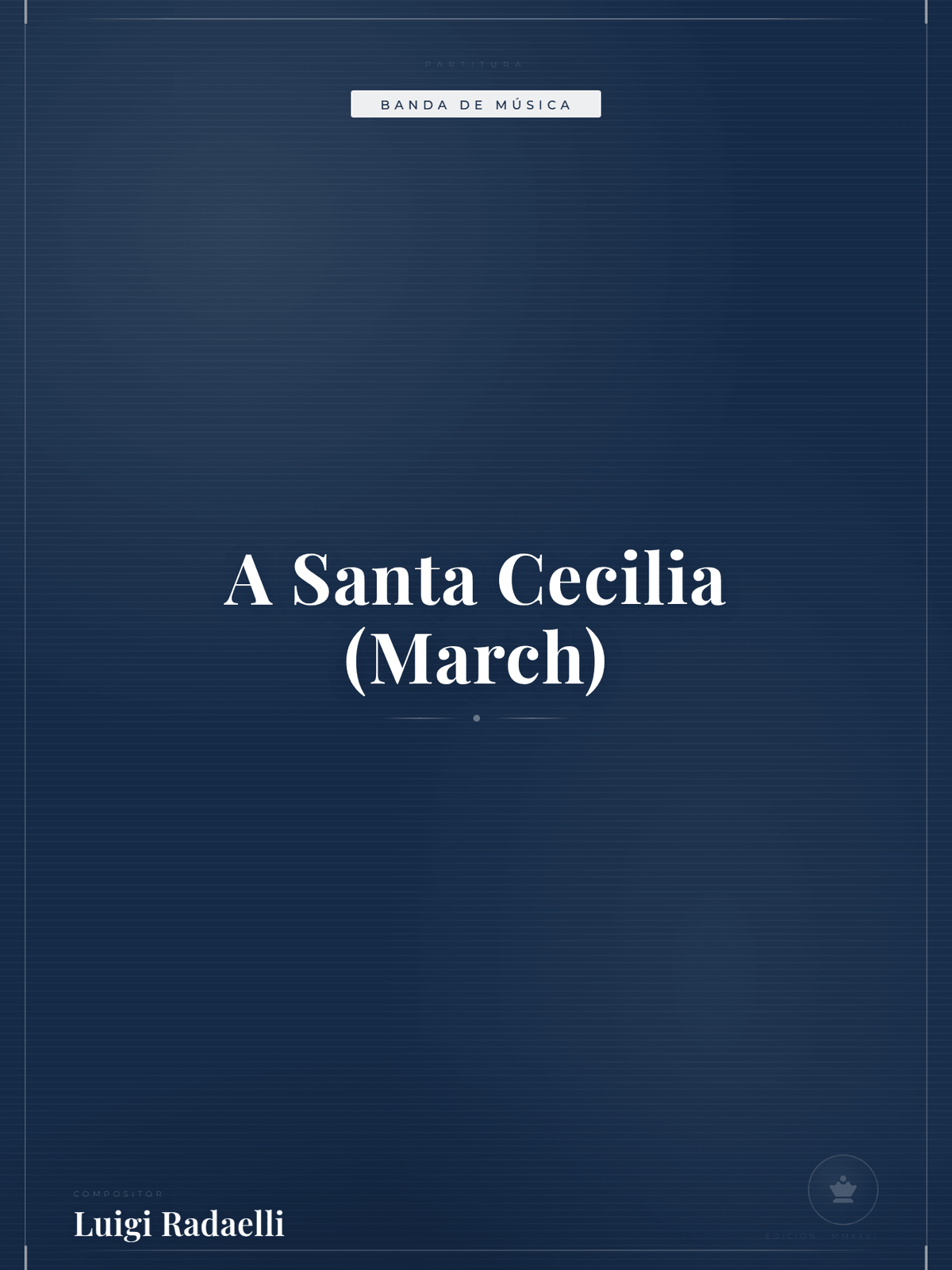 Portada de A Santa Cecilia (March)