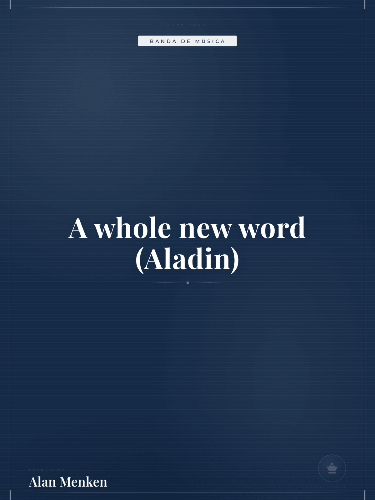 Portada de A whole new word (Aladin)