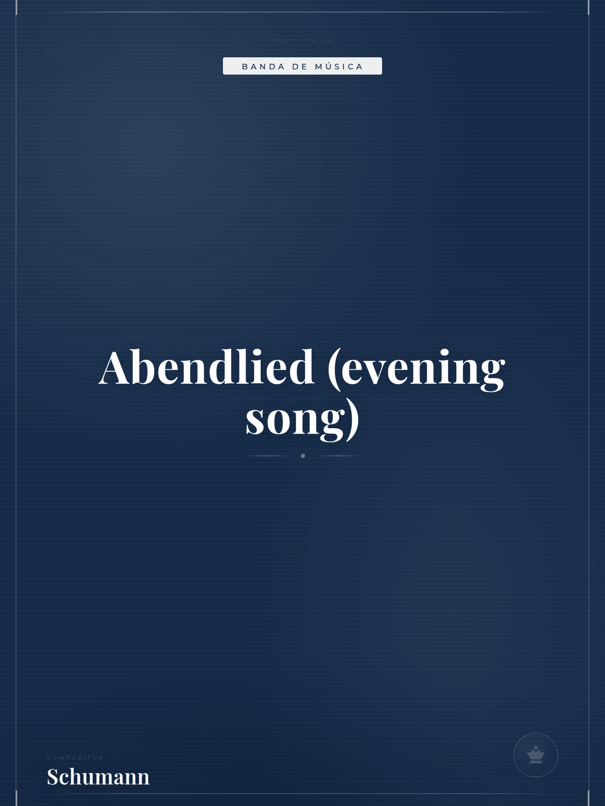 Portada de Abendlied (evening song)