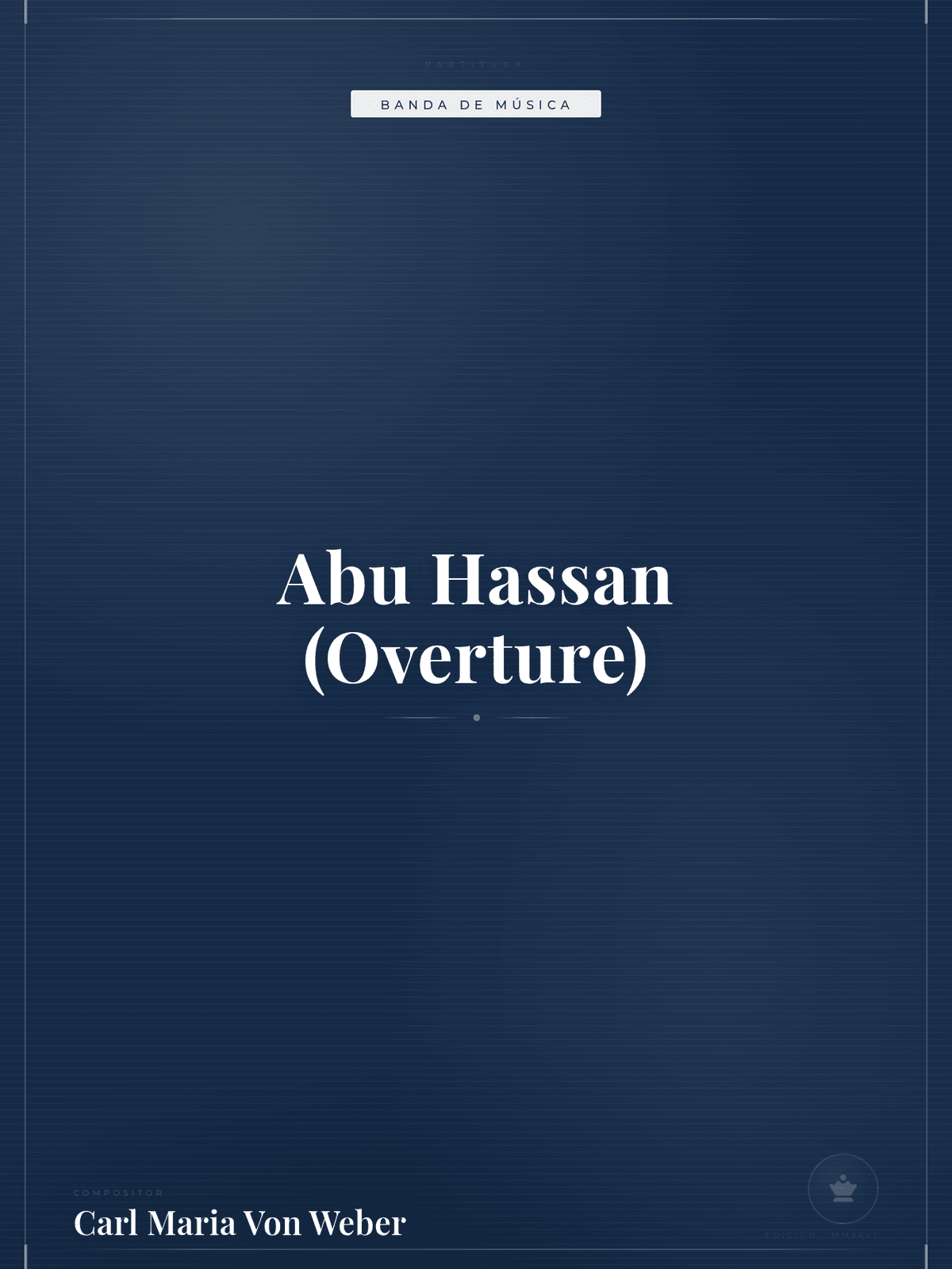 Portada de Abu Hassan (Overture)