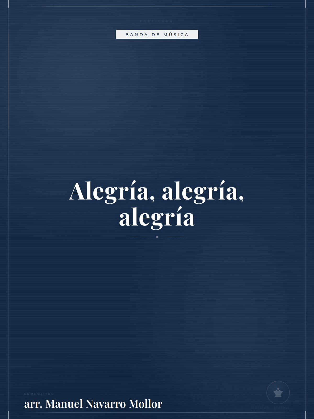 Portada de Alegría, alegría, alegría