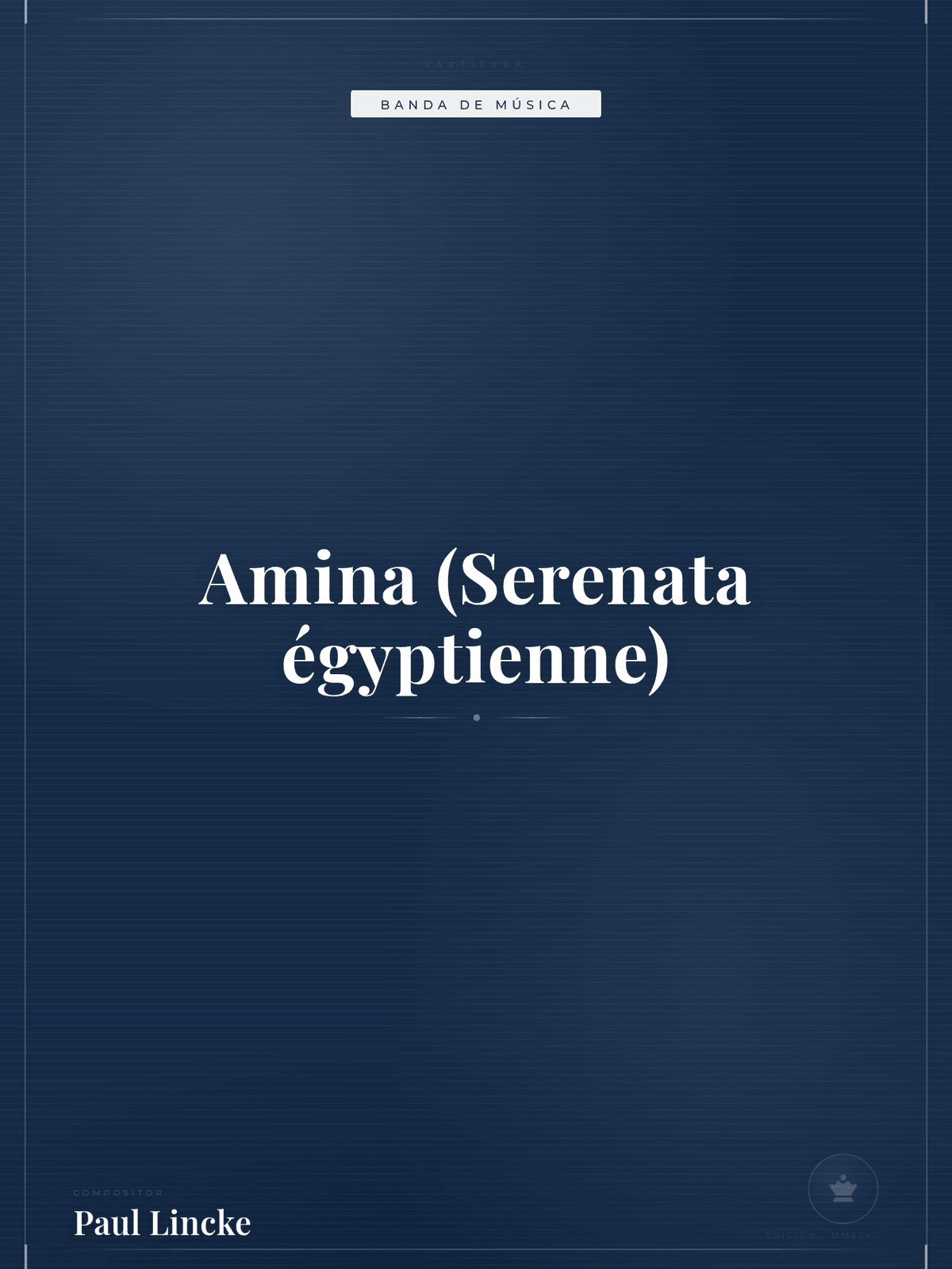Portada de Amina (Serenata égyptienne)