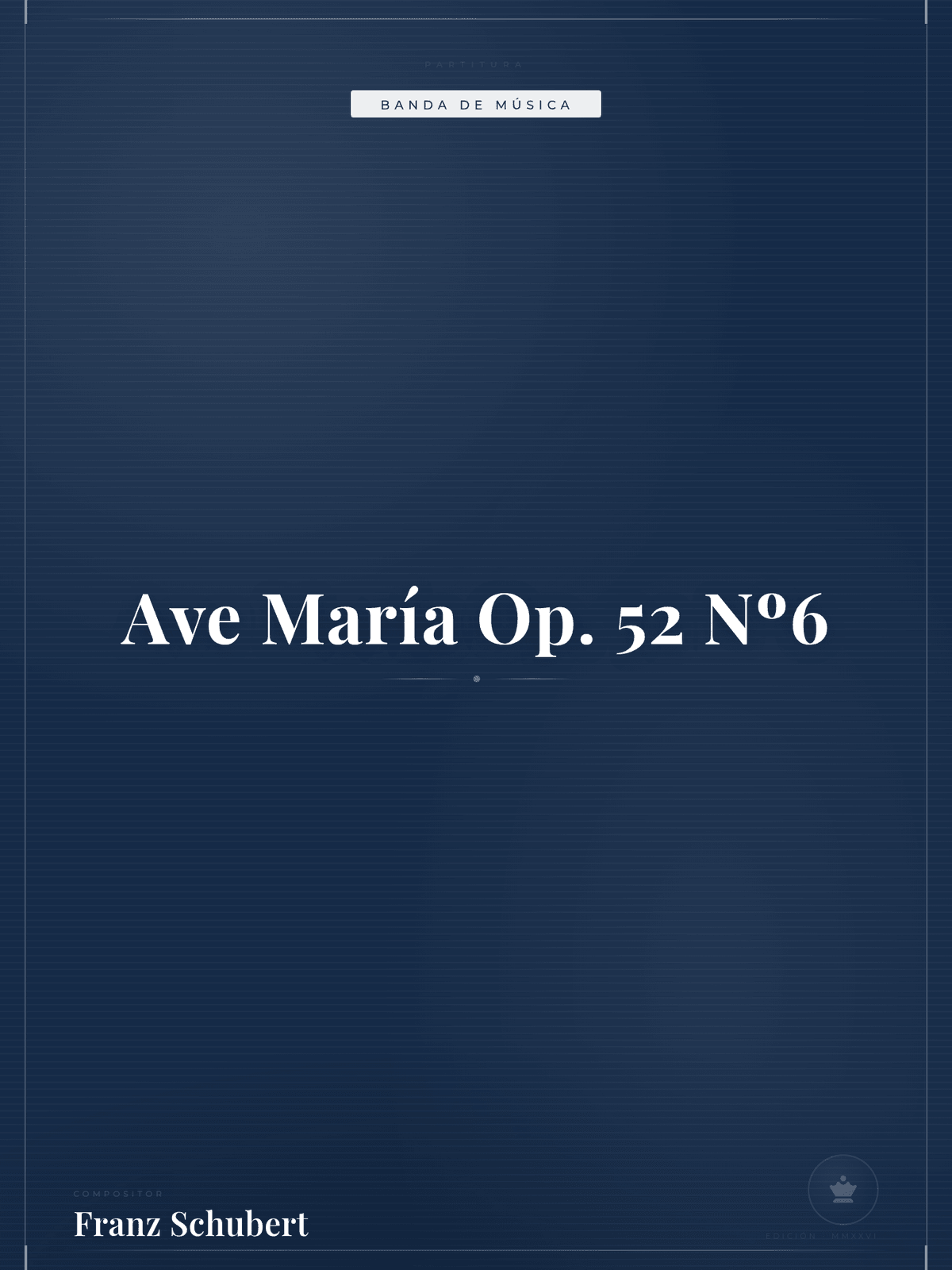 Portada de Ave María Op. 52 Nº6
