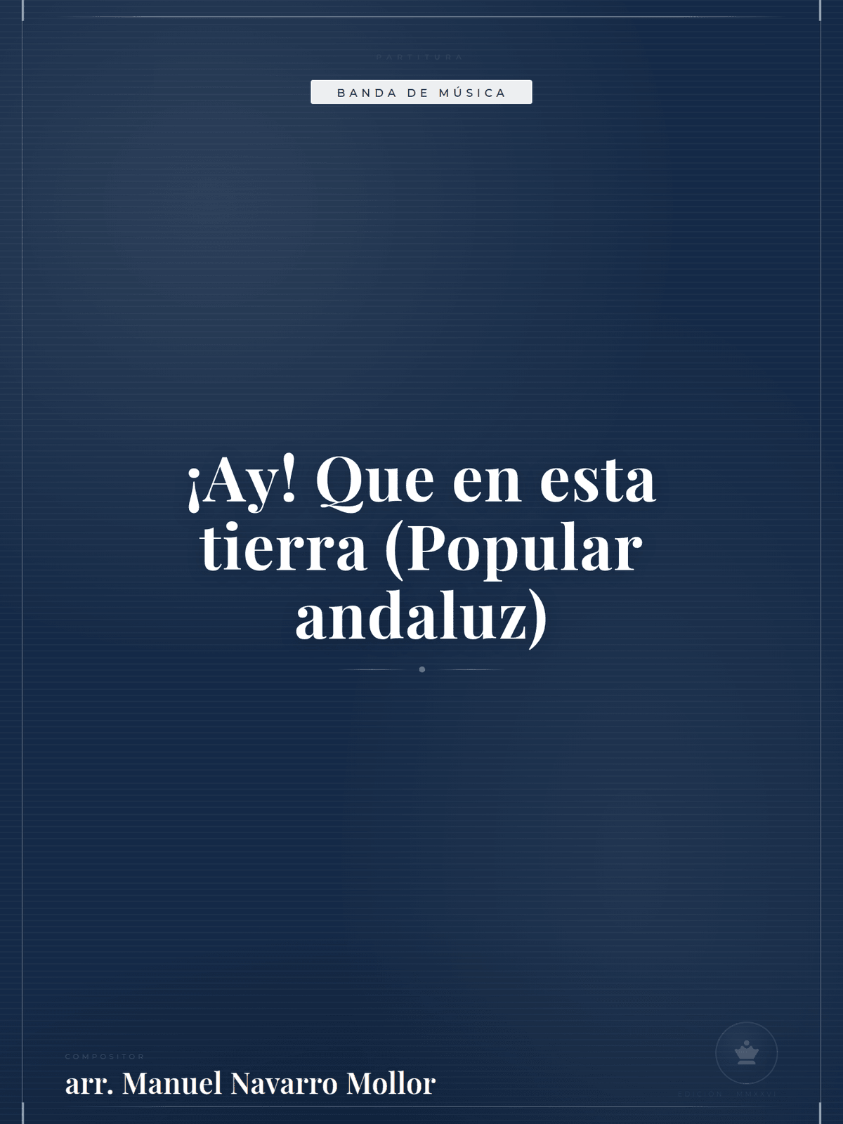 Portada de ¡Ay! Que en esta tierra (Popular andaluz)