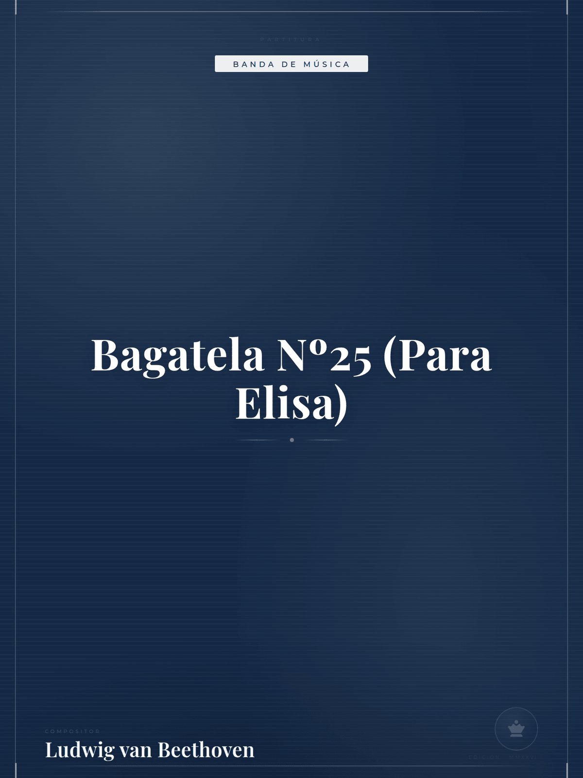 Portada de Bagatela Nº25 (Para Elisa)