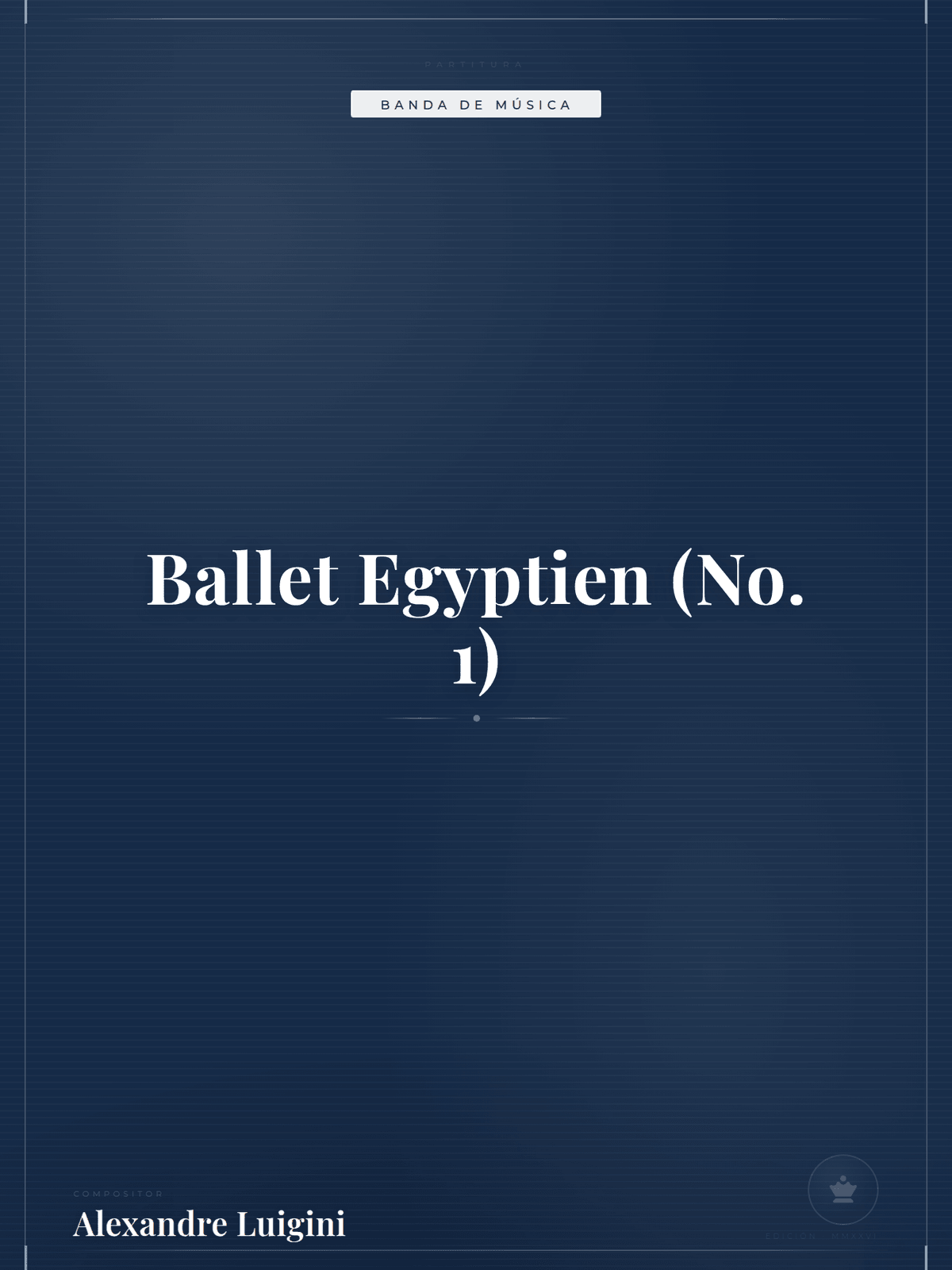 Portada de Ballet Egyptien (No. 1)
