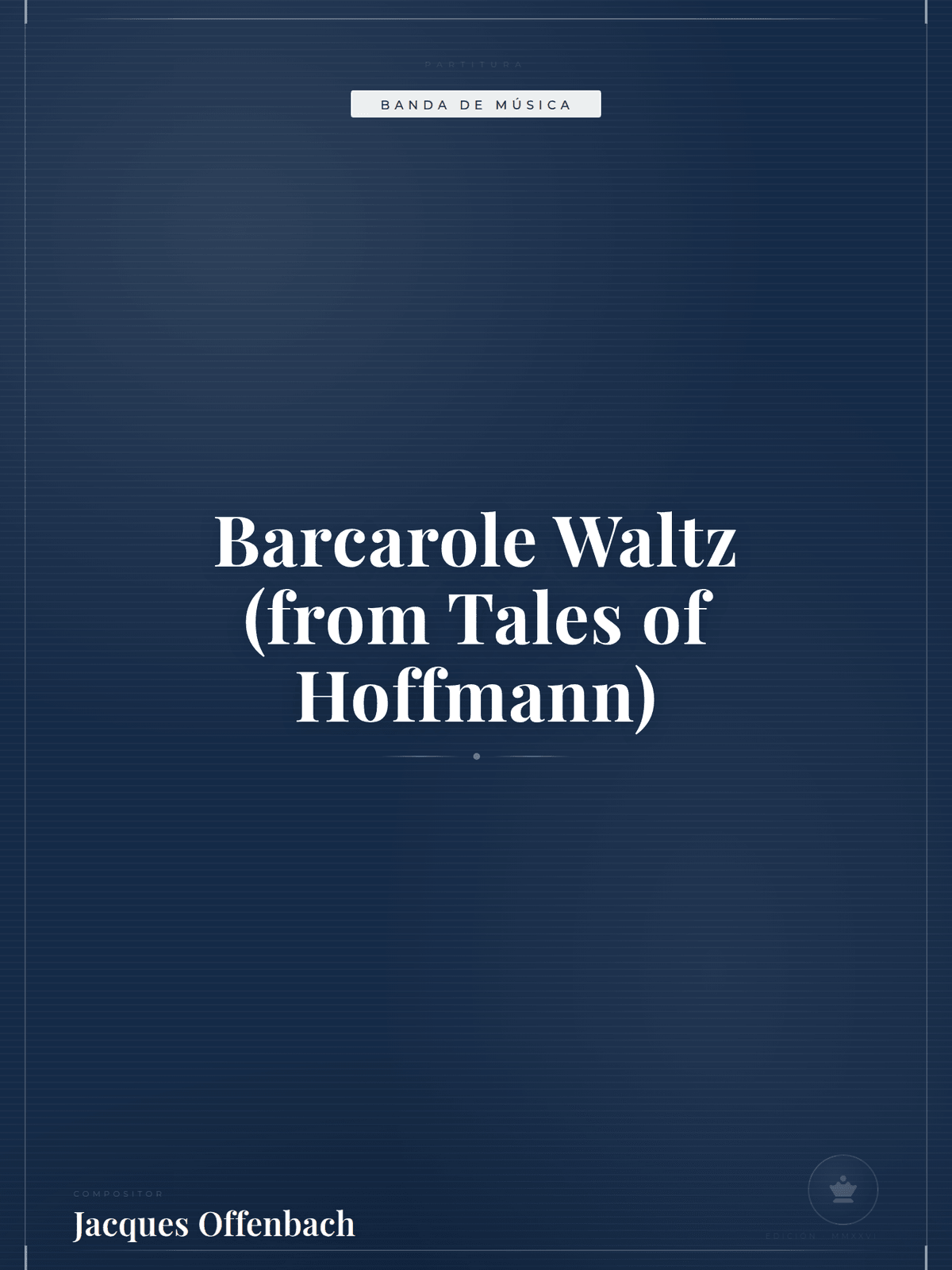 Portada de Barcarole Waltz (from Tales of Hoffmann)