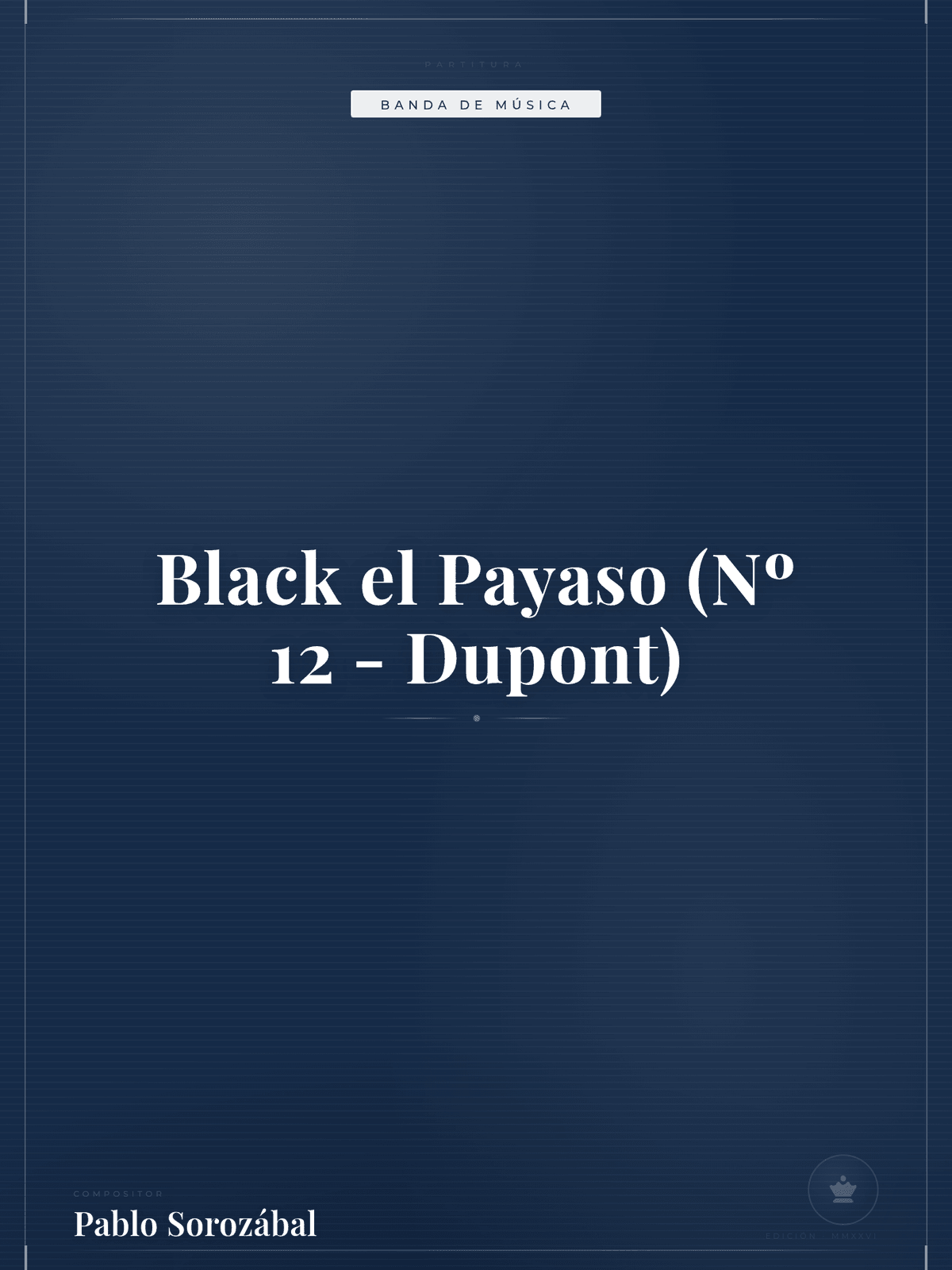 Portada de Black el Payaso (Nº 12 - Dupont)