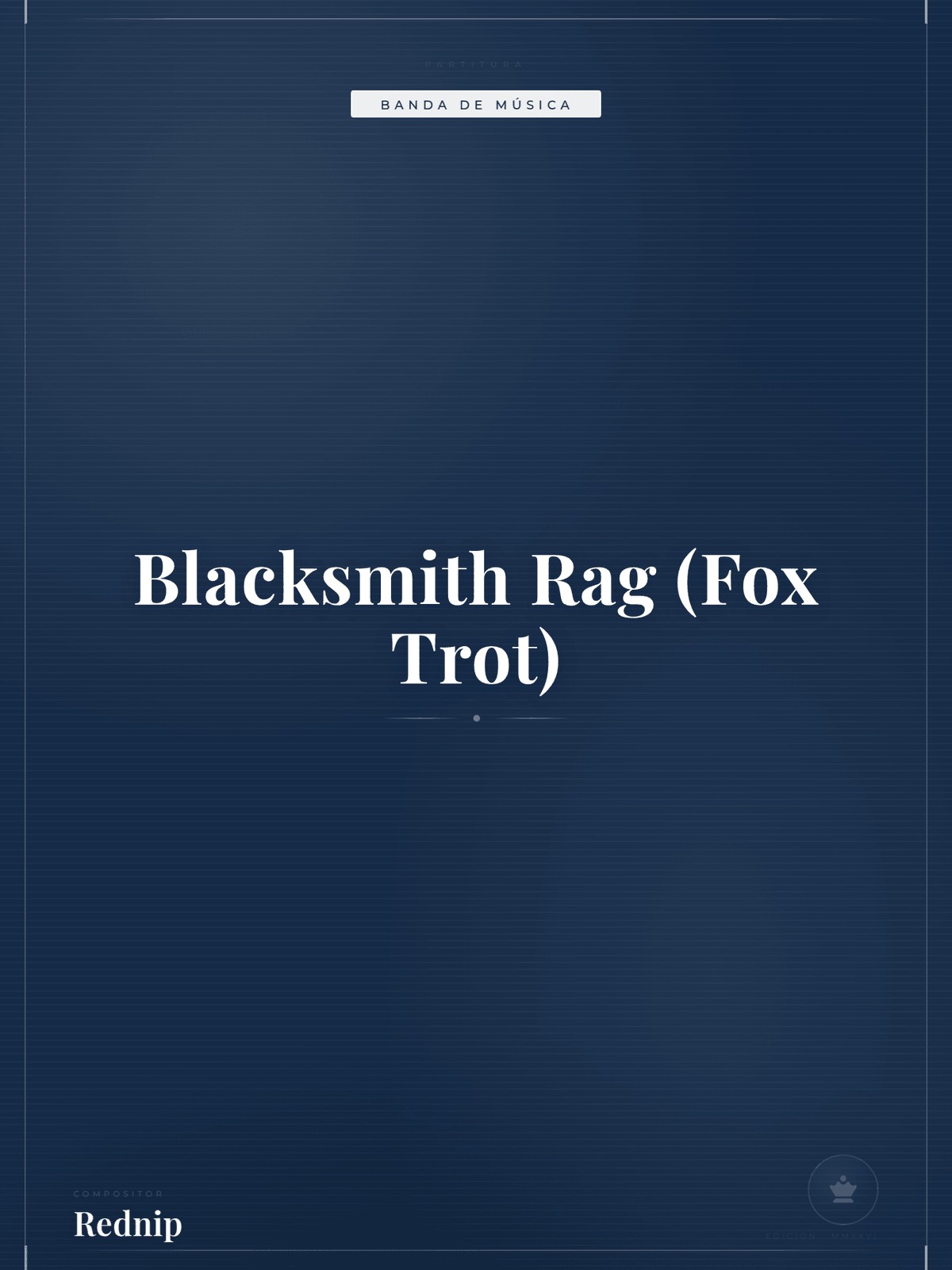 Portada de Blacksmith Rag (Fox Trot)