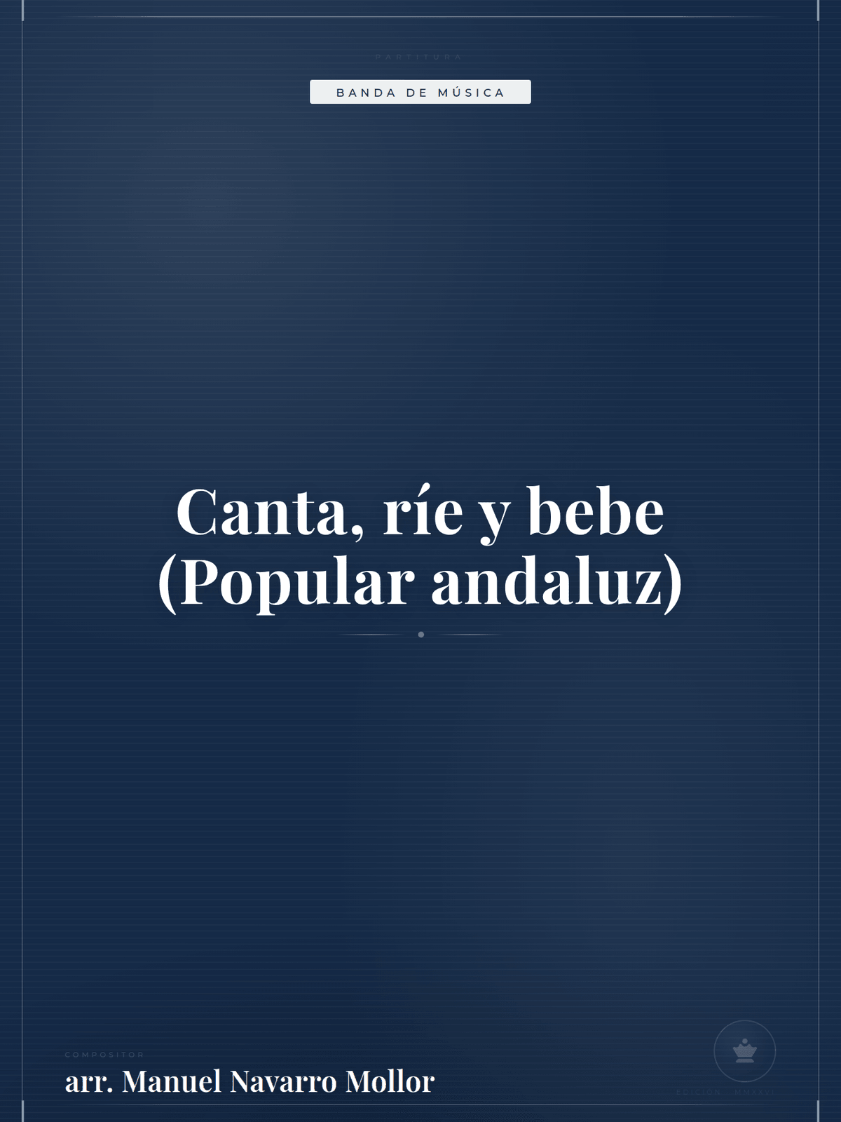 Portada de Canta, ríe y bebe (Popular andaluz)
