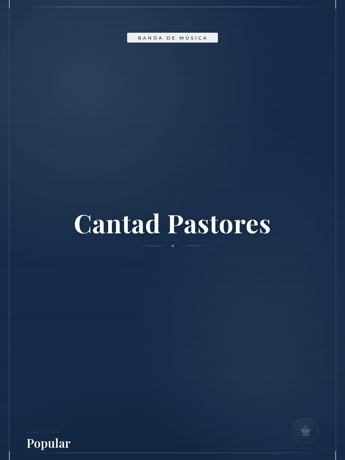 Portada de Cantad Pastores