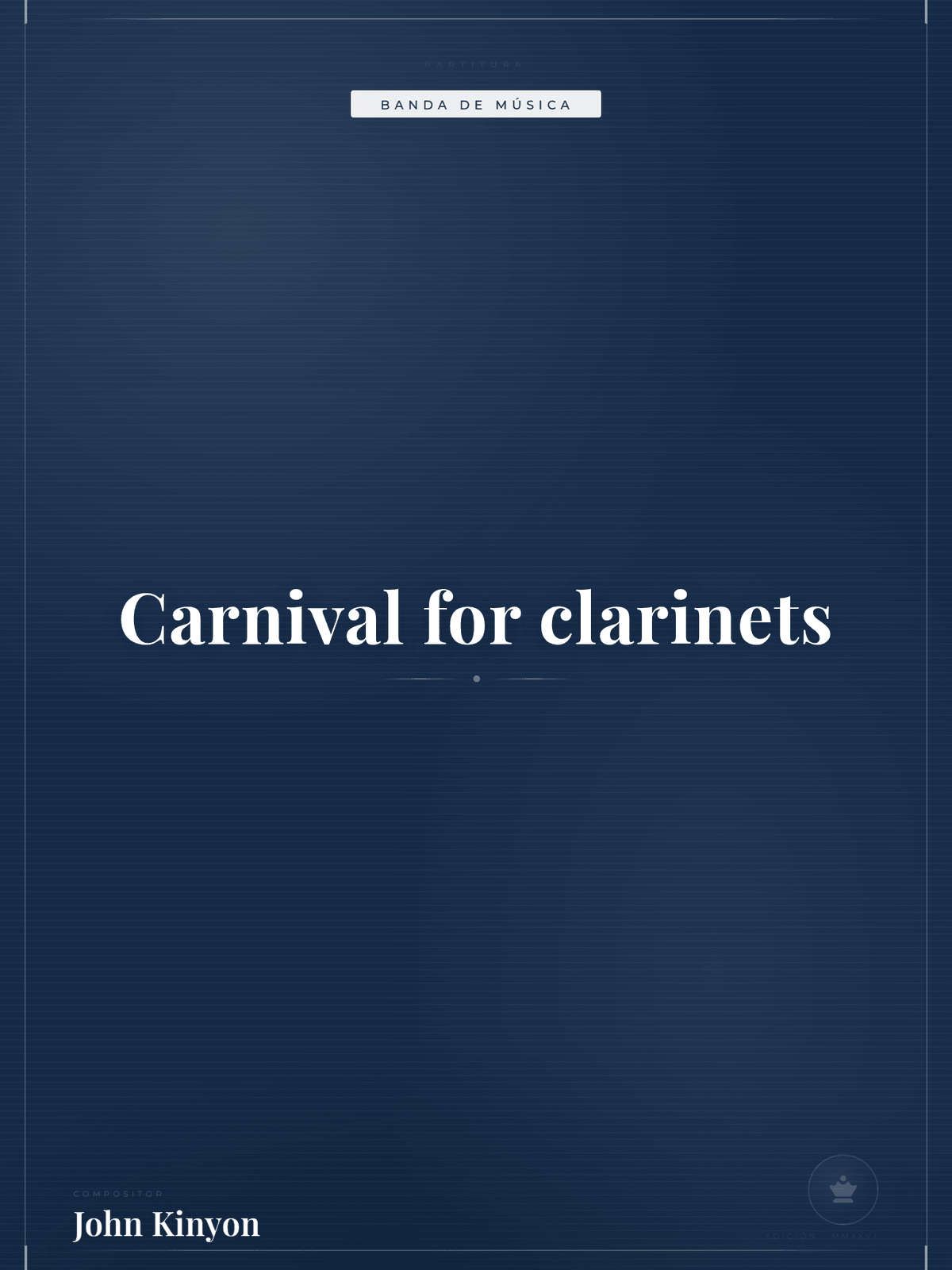 Portada de Carnival for clarinets