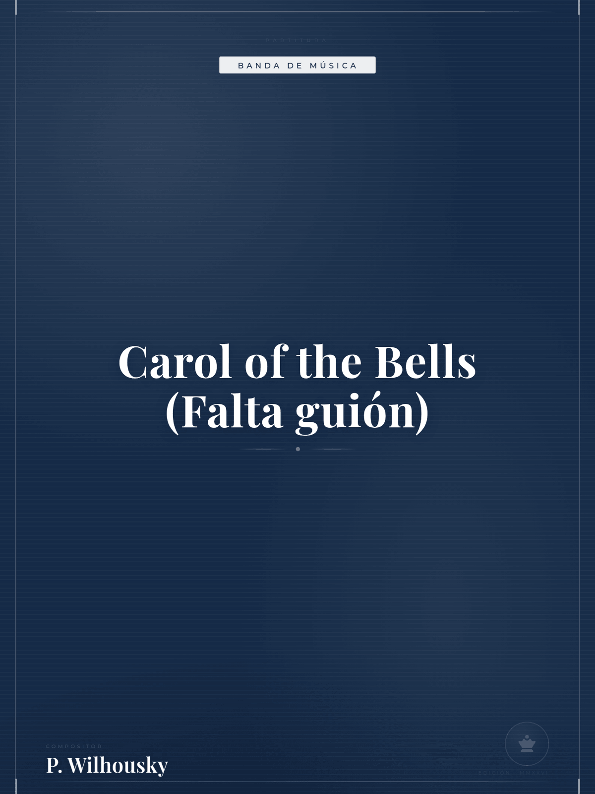 Portada de Carol of the Bells (Falta guión)