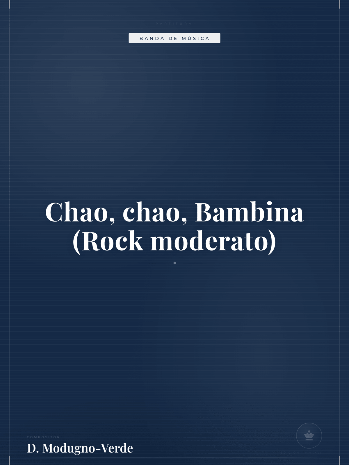 Portada de Chao, chao, Bambina (Rock moderato)