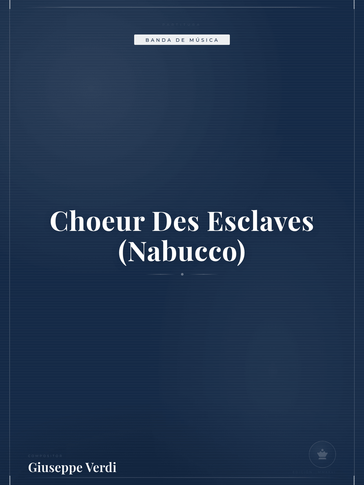 Portada de Choeur Des Esclaves (Nabucco)