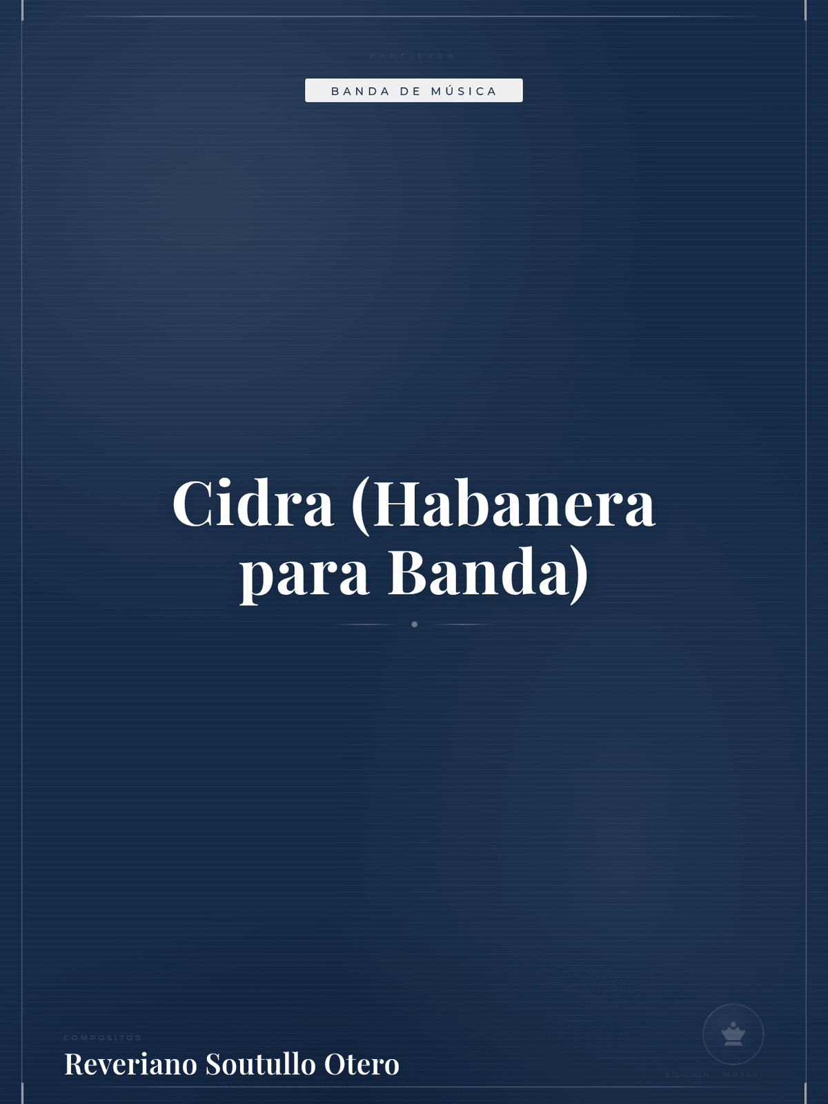 Portada de Cidra (Habanera para Banda)