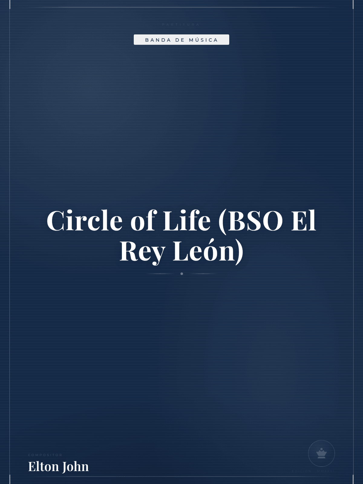 Portada de Circle of Life (BSO El Rey León)