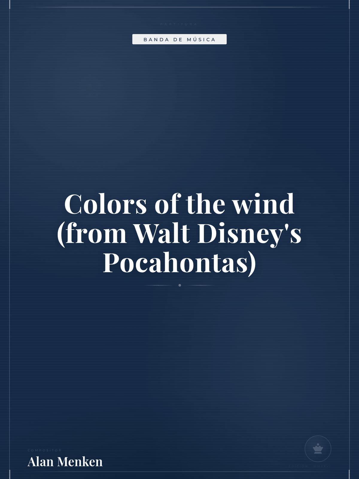 Portada de Colors of the wind (from Walt Disney's Pocahontas)