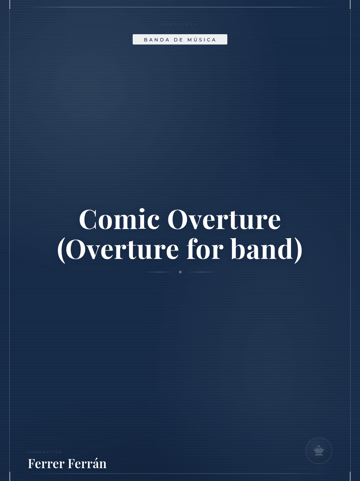 Portada de Comic Overture (Overture for band)