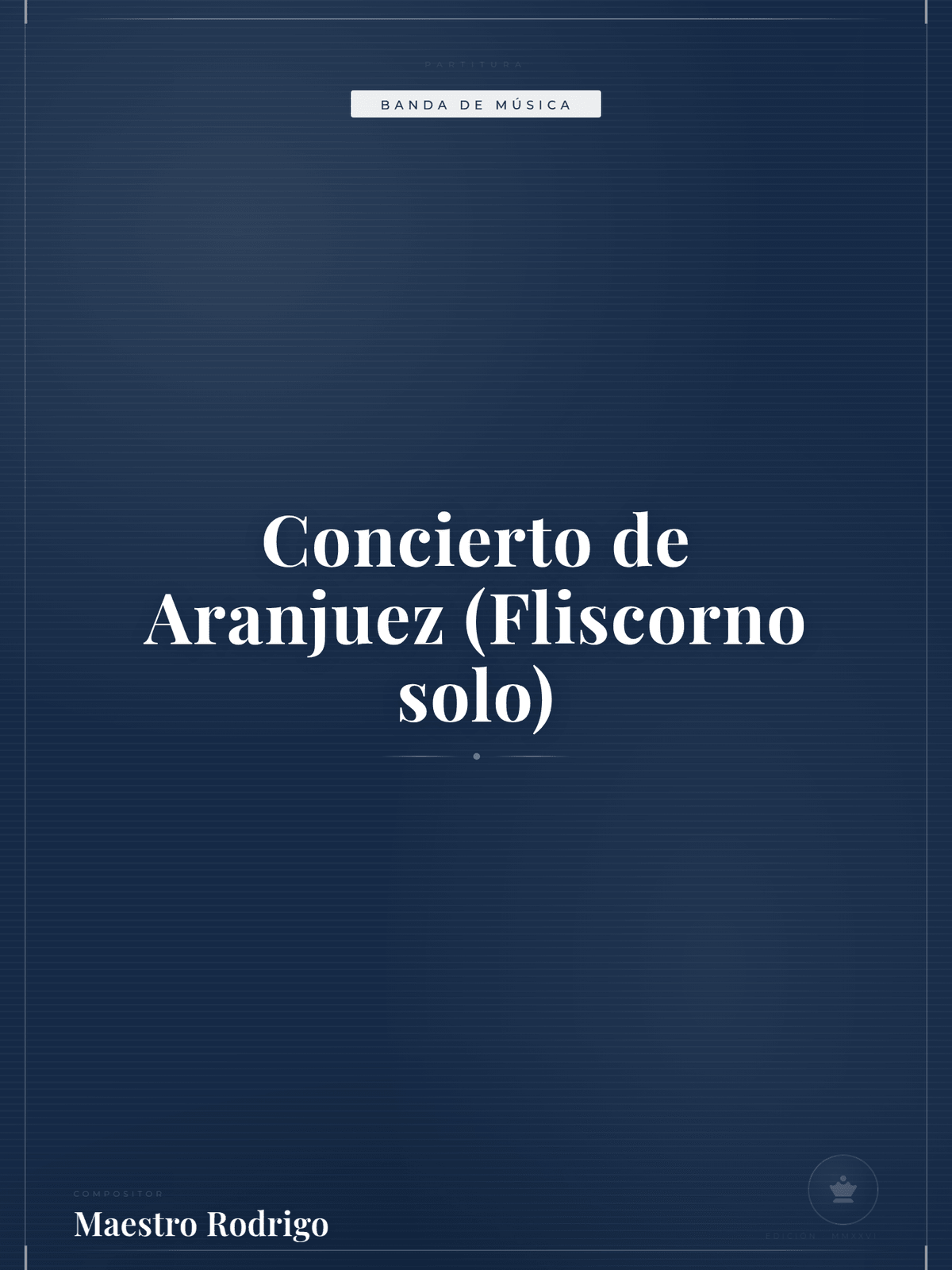 Portada de Concierto de Aranjuez (Fliscorno solo)