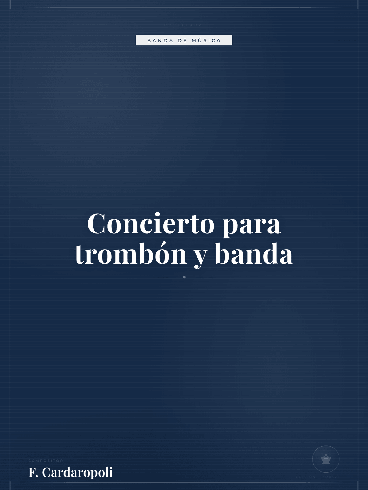 Portada de Concierto para trombón y banda