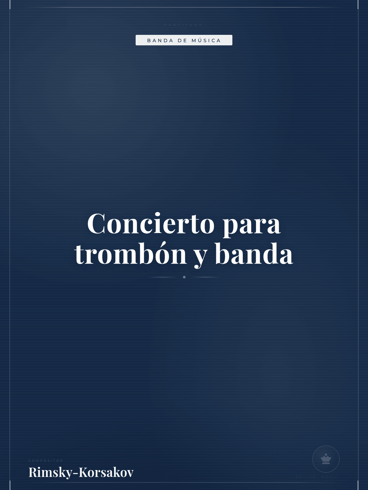Portada de Concierto para trombón y banda