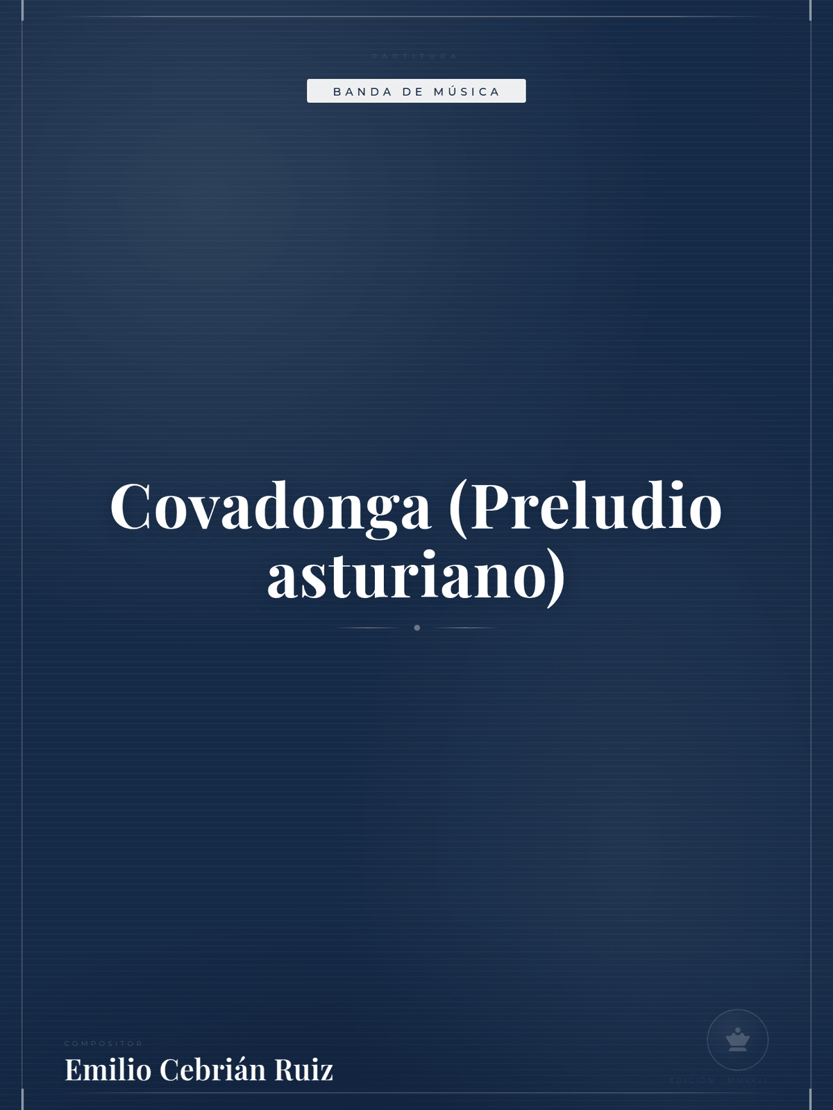Portada de Covadonga (Preludio asturiano)