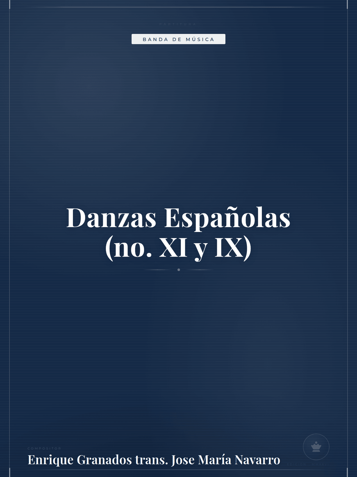 Portada de Danzas Españolas (no. XI y IX)
