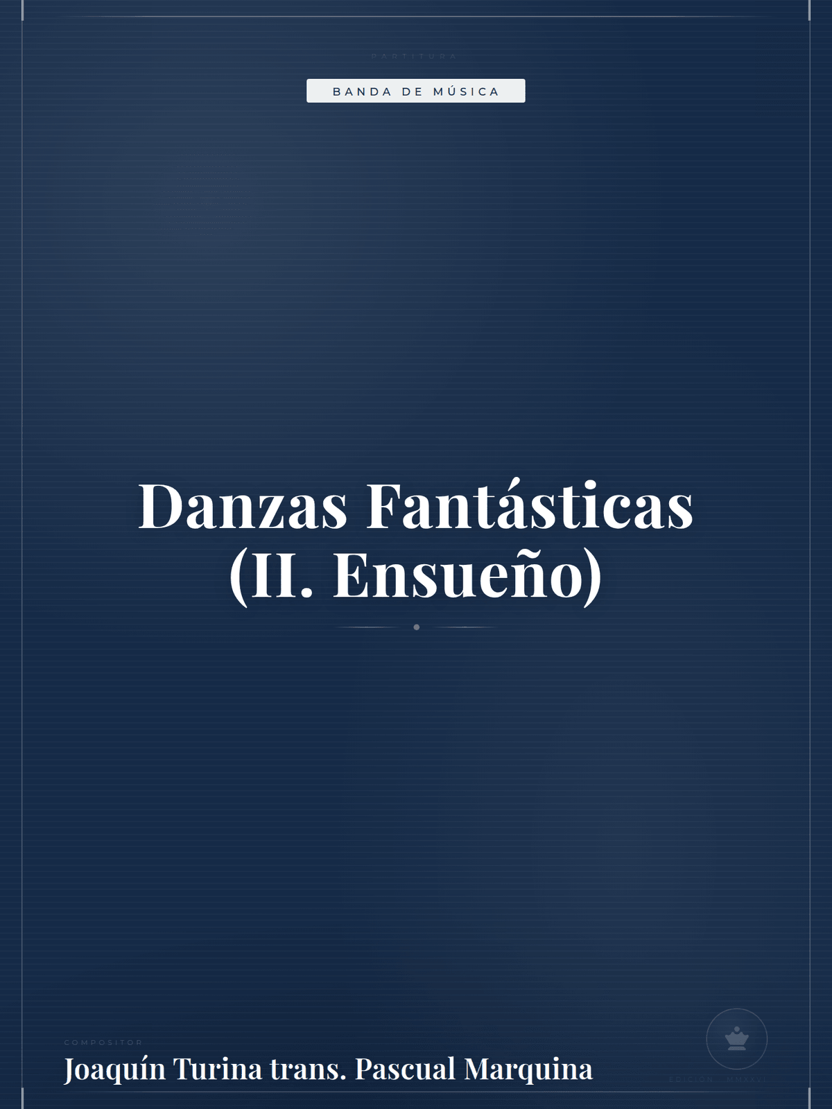 Portada de Danzas Fantásticas (II. Ensueño)