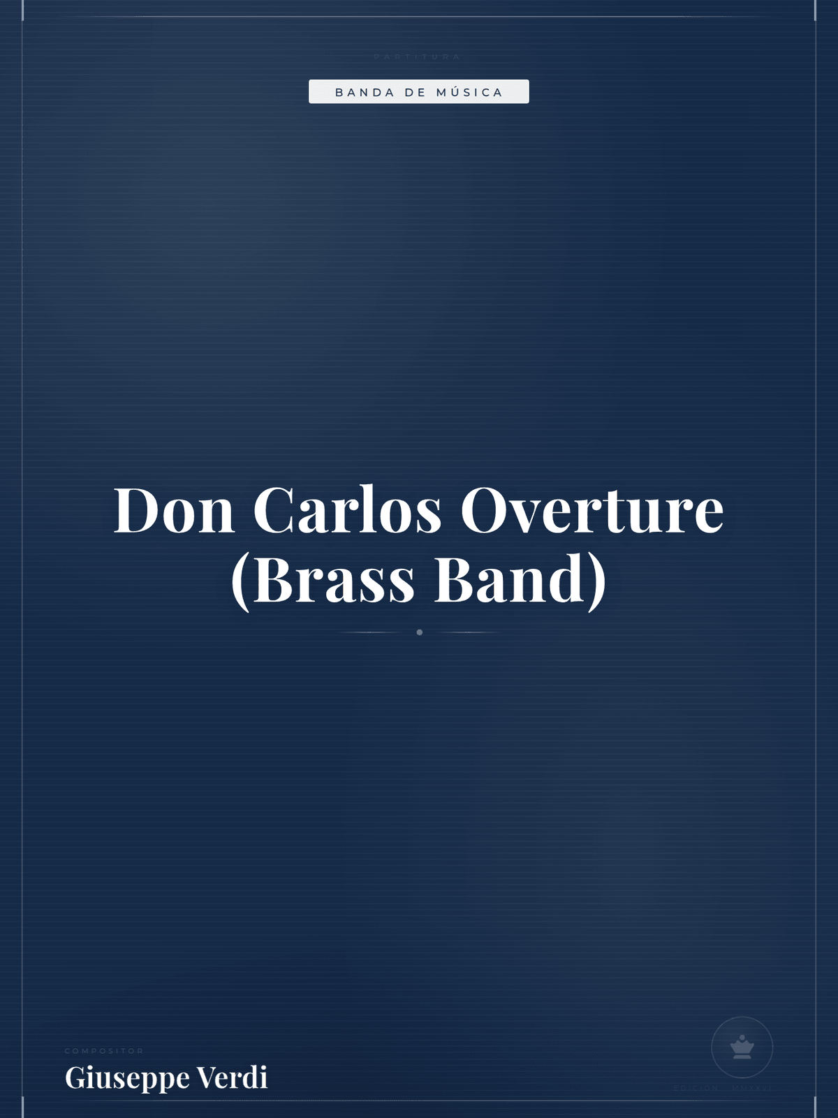 Portada de Don Carlos Overture (Brass Band)