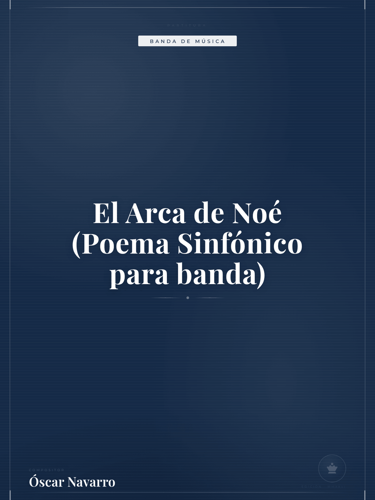 Portada de El Arca de Noé (Poema Sinfónico para banda)