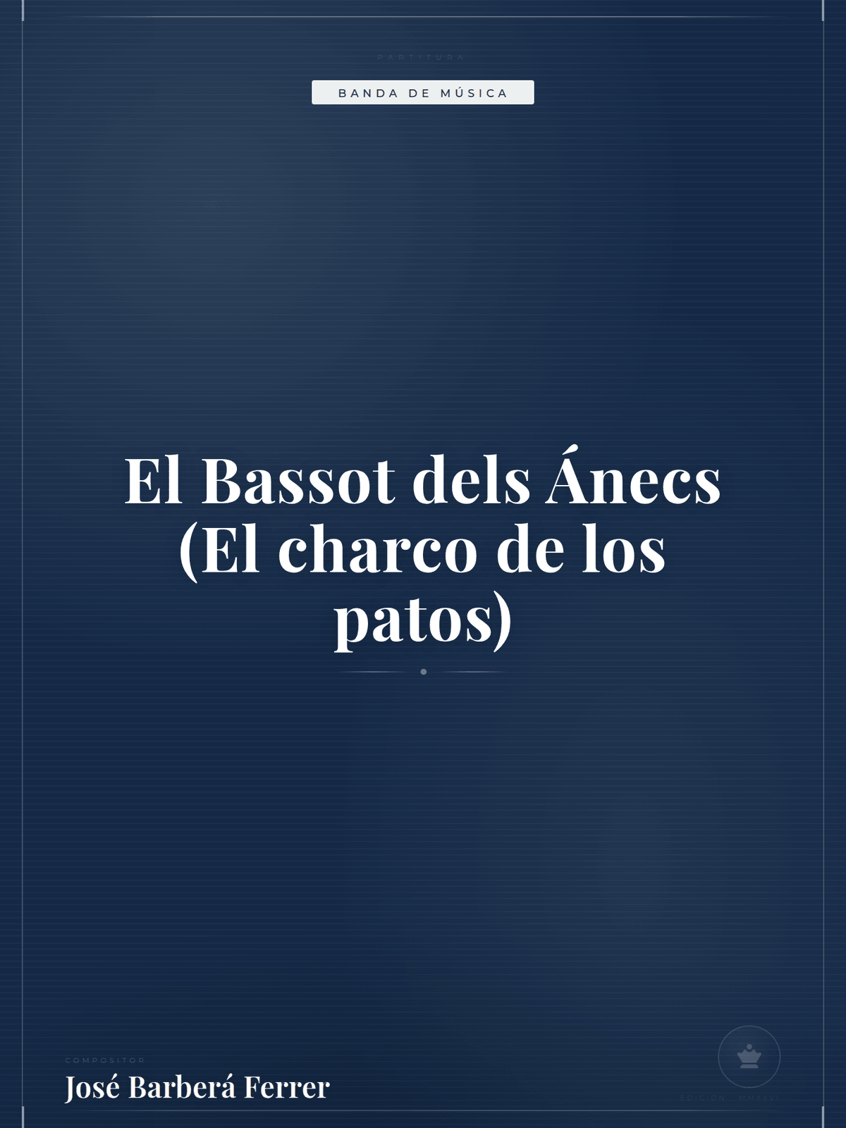Portada de El Bassot dels Ánecs (El charco de los patos)