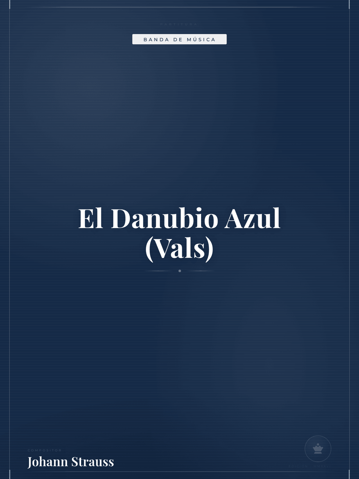Portada de El Danubio Azul (Vals)