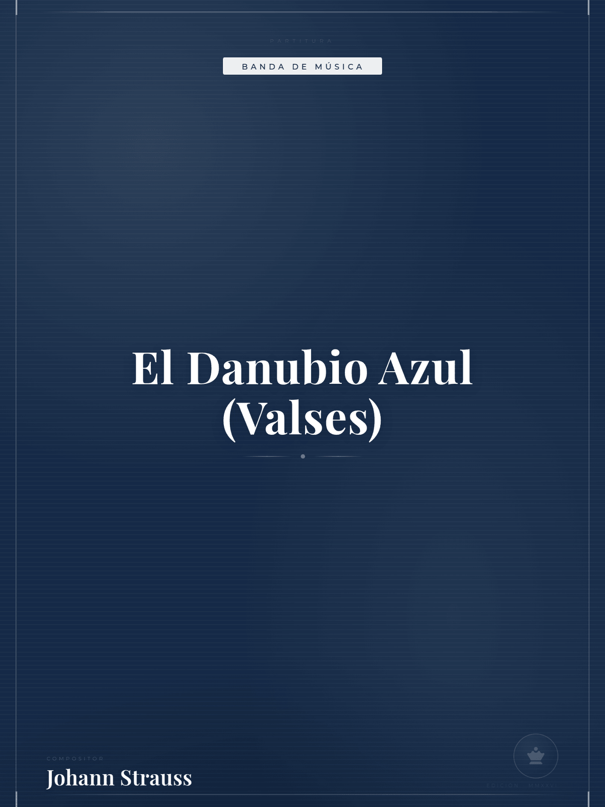 Portada de El Danubio Azul (Valses)