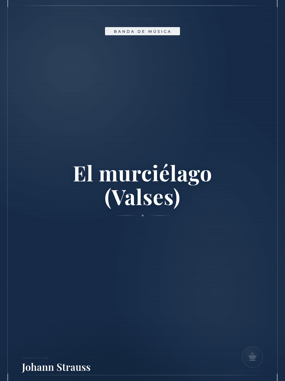 Portada de El murciélago (Valses)