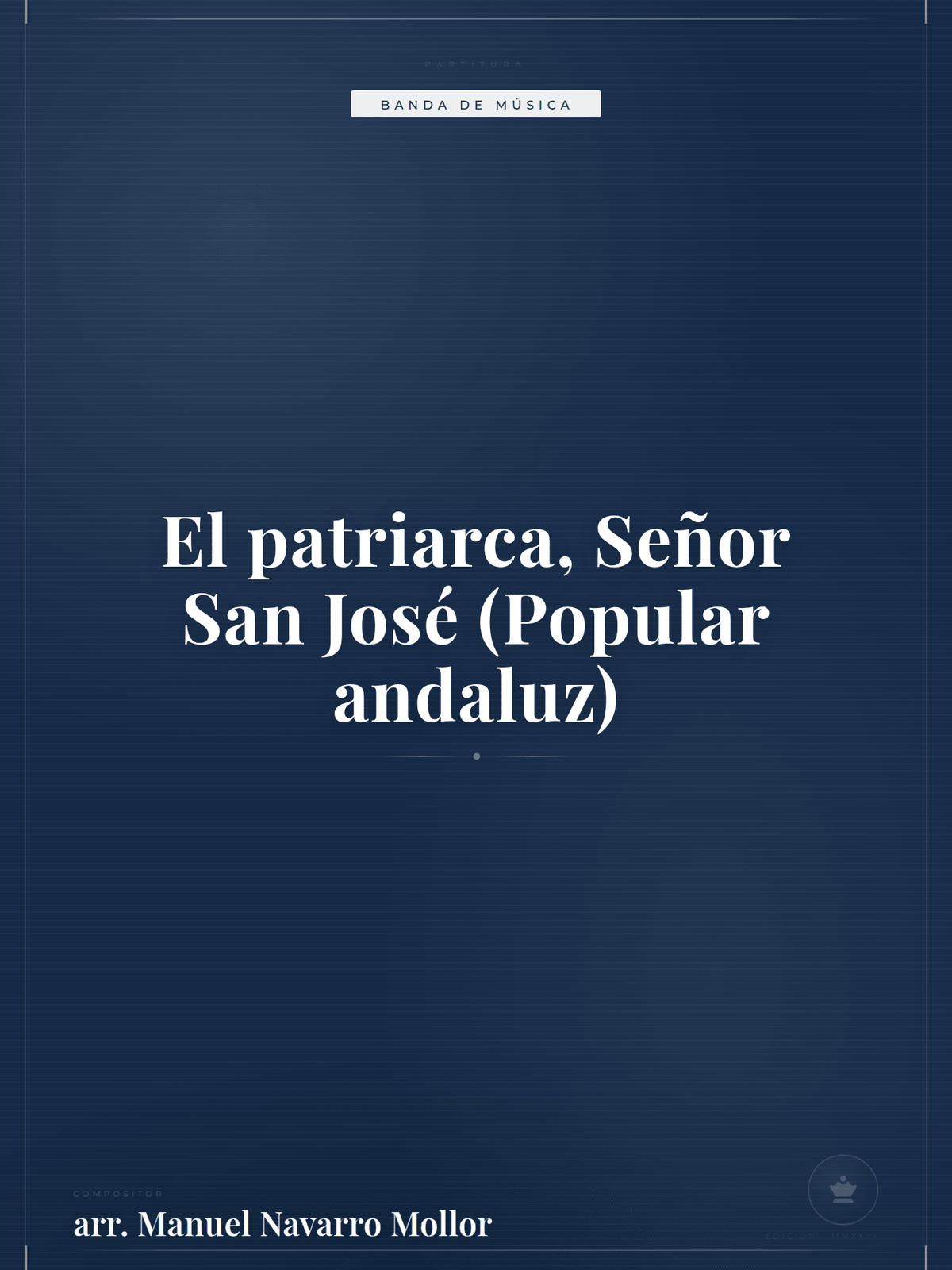 Portada de El patriarca, Señor San José (Popular andaluz)