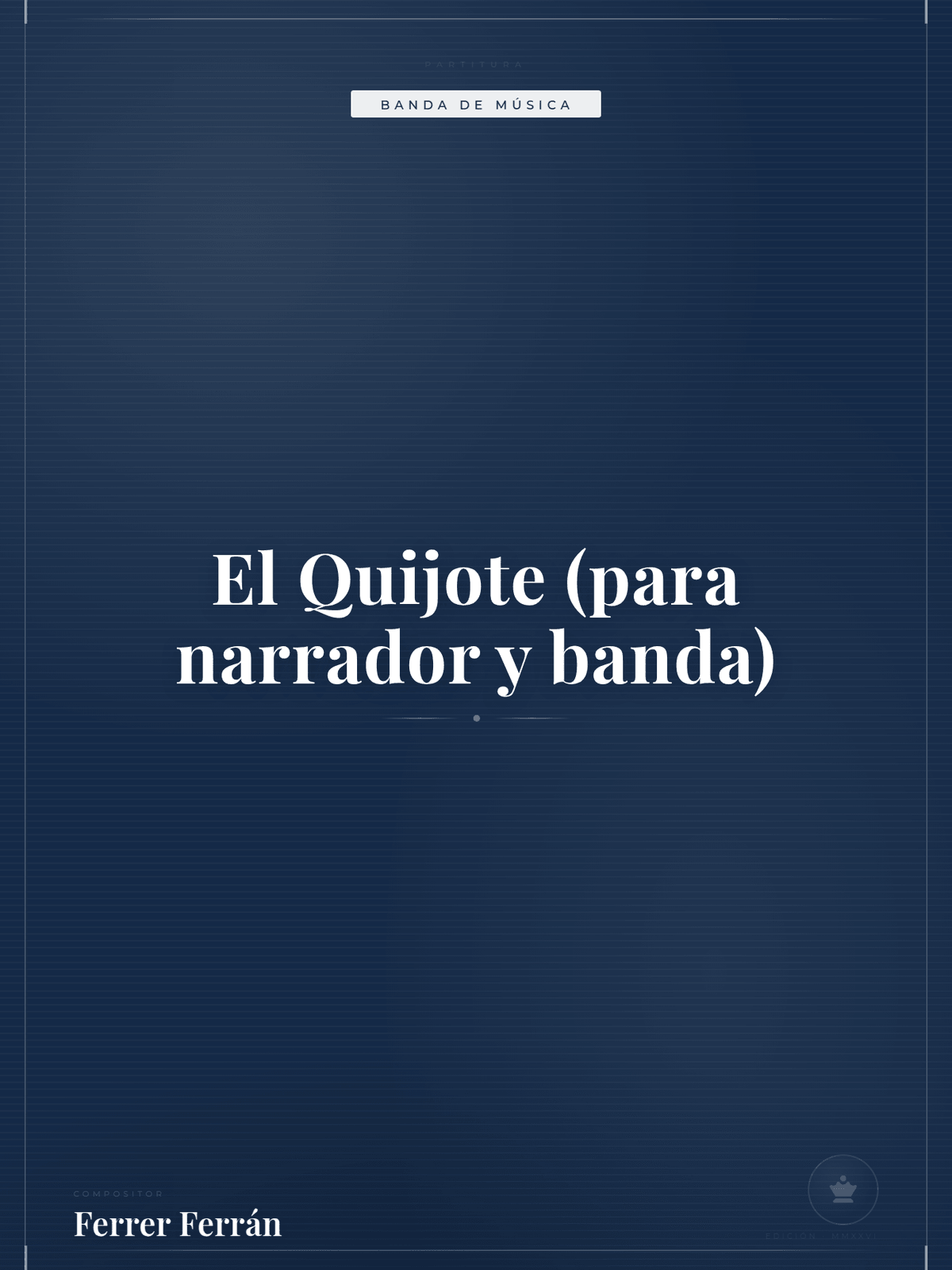 Portada de El Quijote (para narrador y banda)