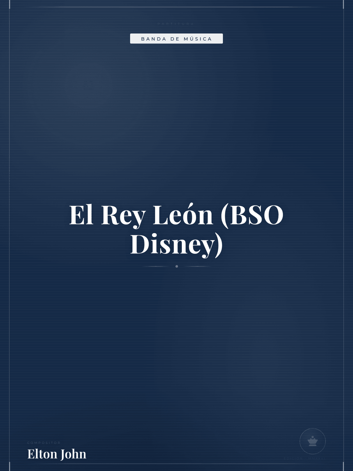 Portada de El Rey León (BSO Disney)