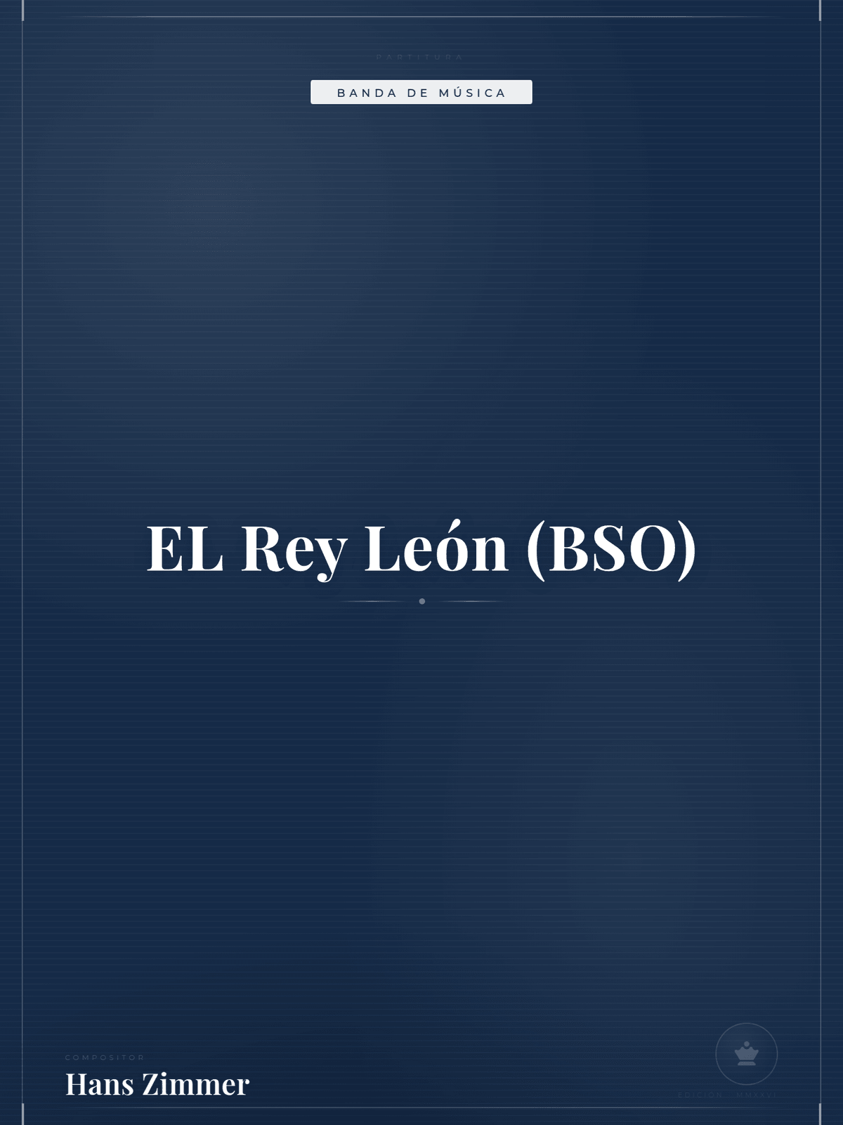 Portada de EL Rey León (BSO)