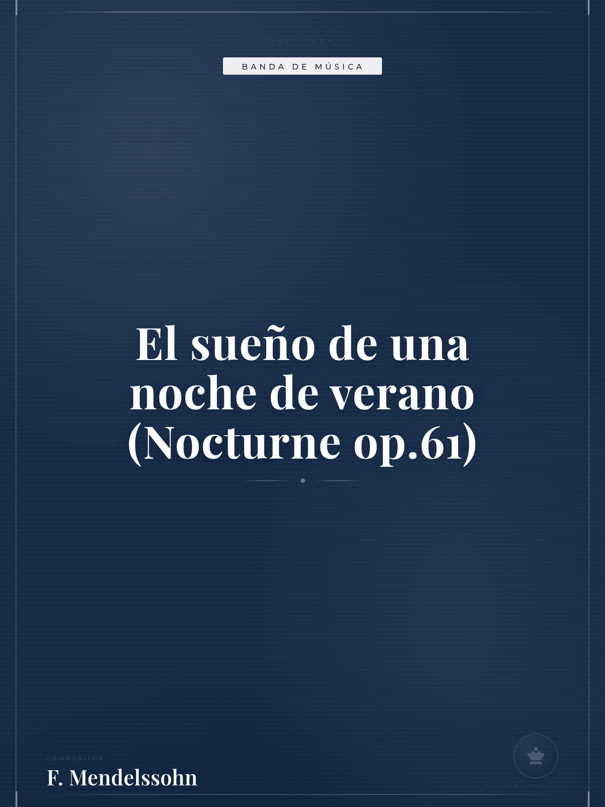 Portada de El sueño de una noche de verano (Nocturne op.61)