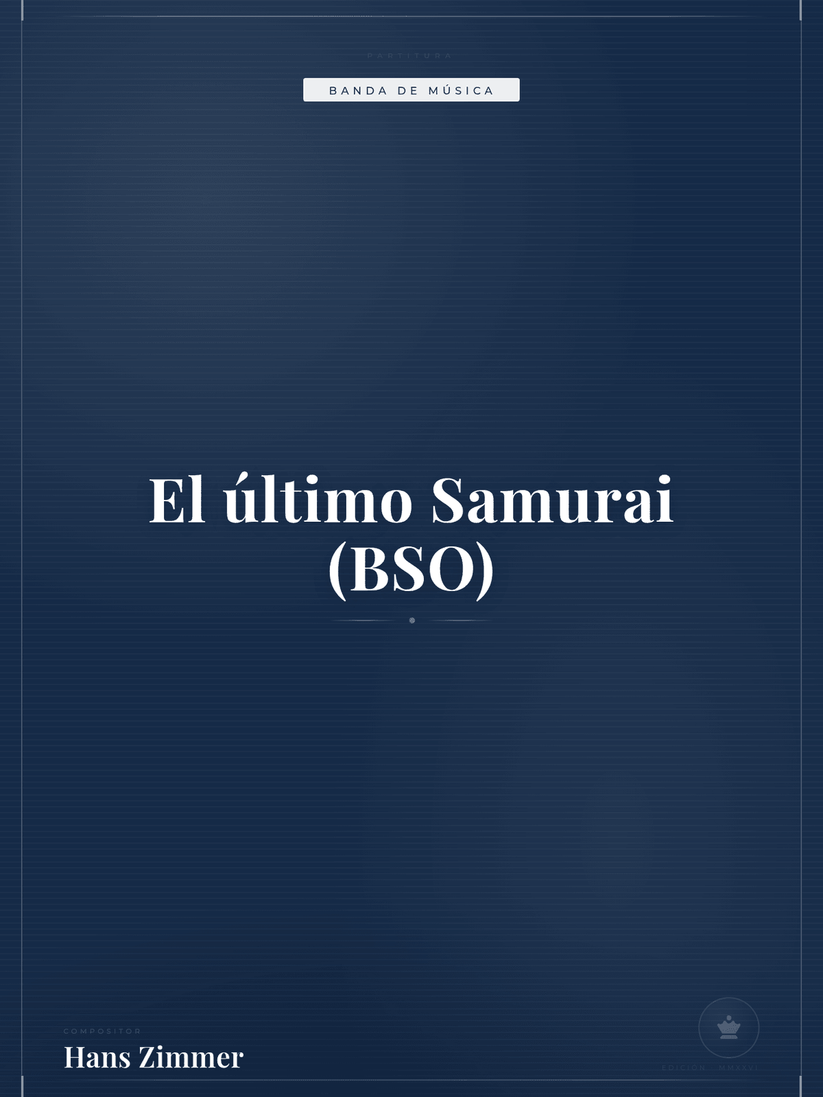 Portada de El último Samurai (BSO)