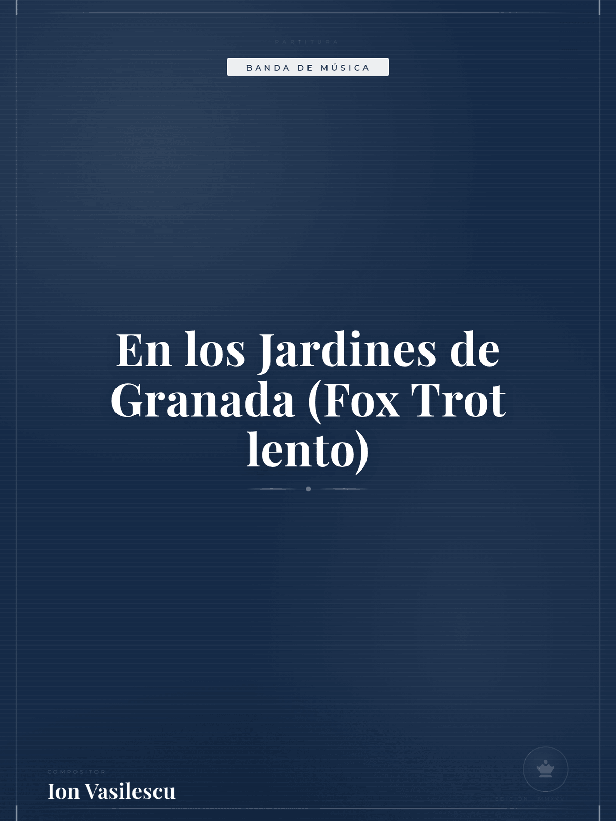 Portada de En los Jardines de Granada (Fox Trot lento)