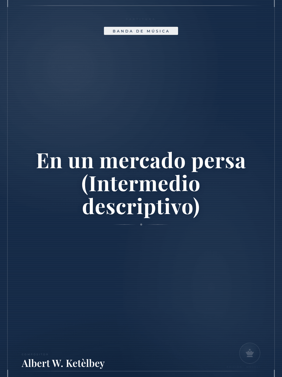 Portada de En un mercado persa (Intermedio descriptivo)