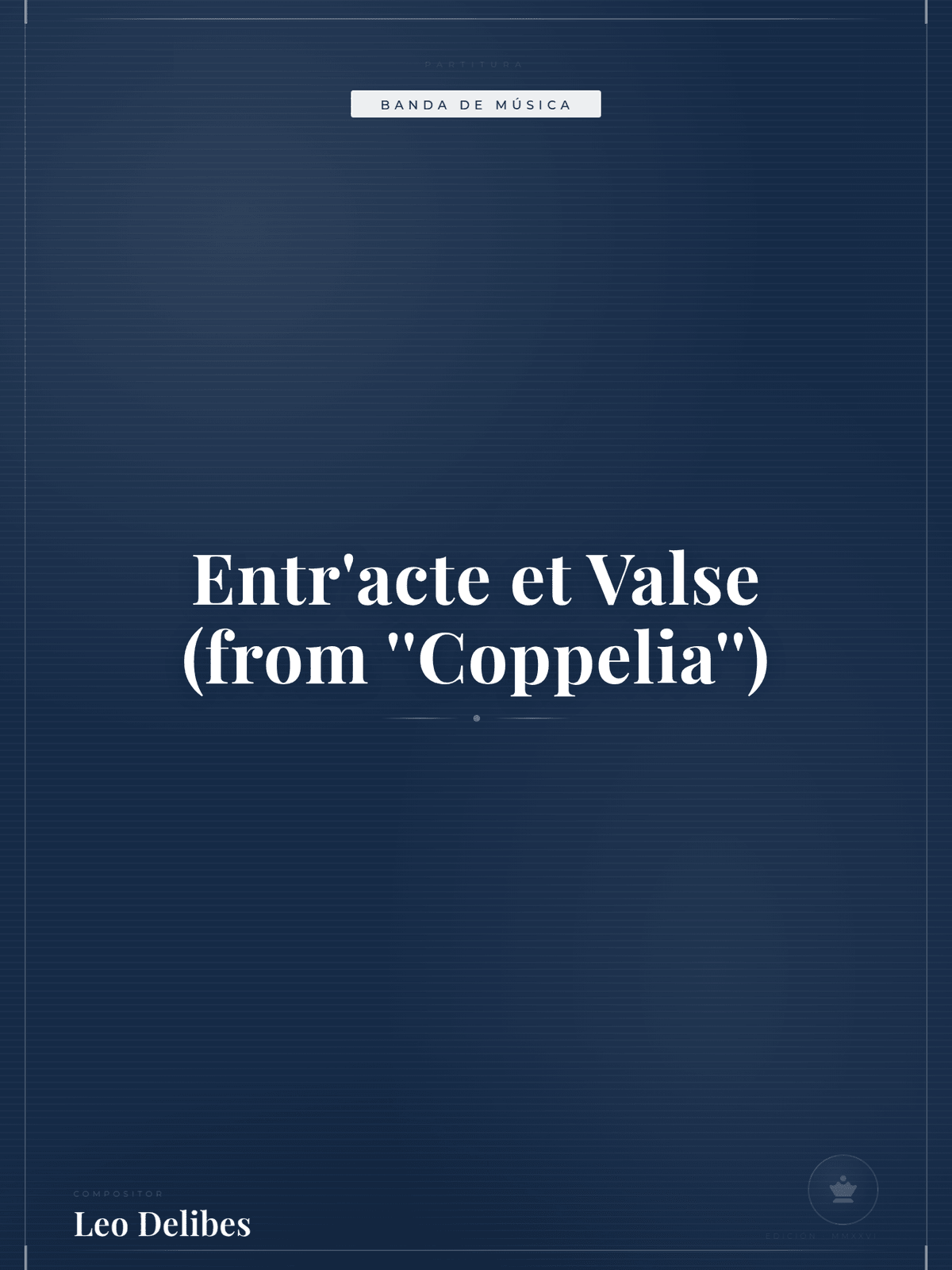 Portada de Entr'acte et Valse (from ''Coppelia'')