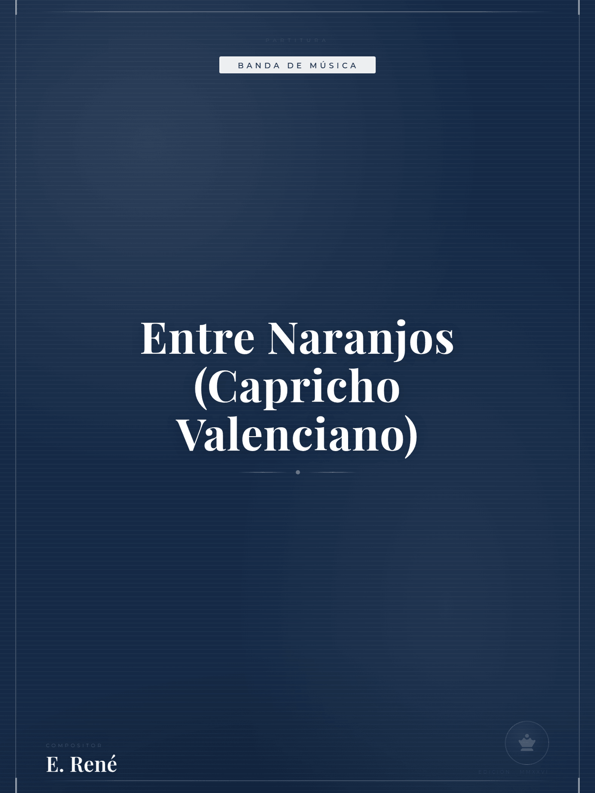 Portada de Entre Naranjos (Capricho Valenciano)