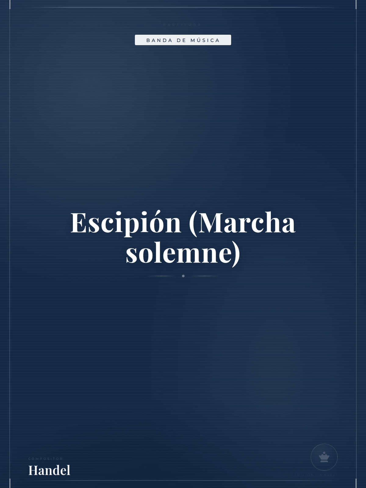 Portada de Escipión (Marcha solemne)