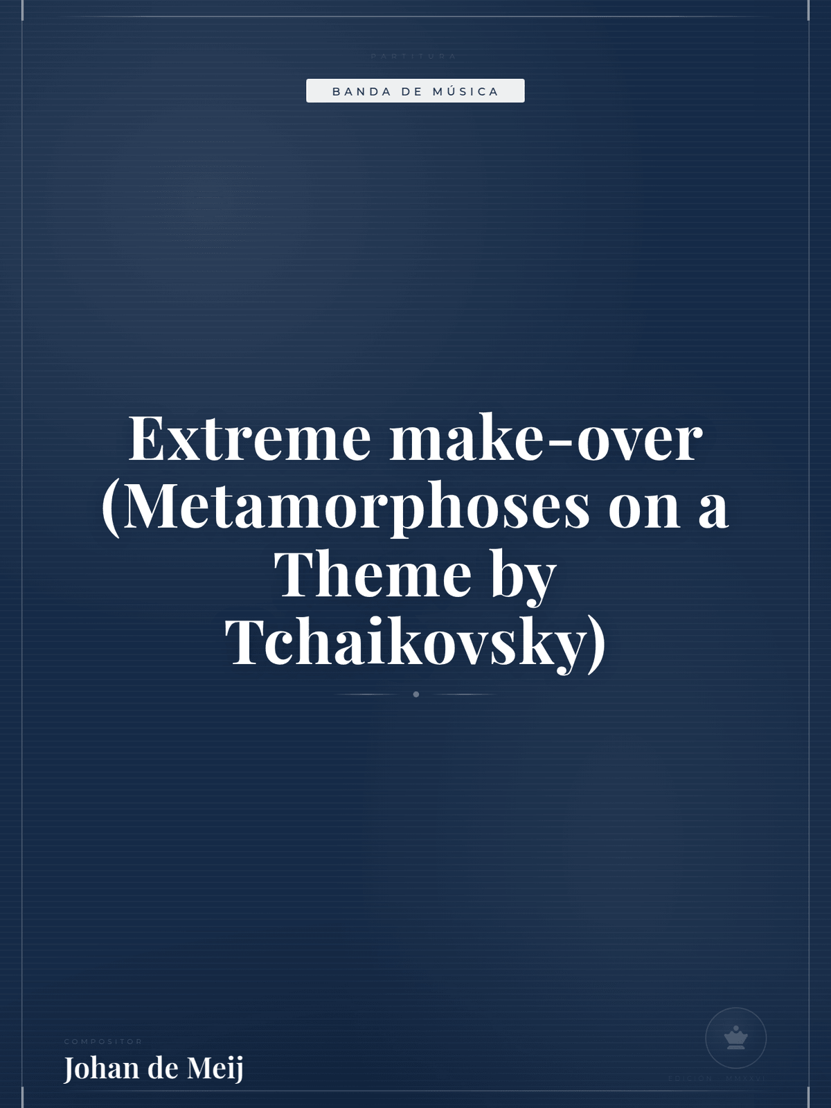 Portada de Extreme make-over (Metamorphoses on a Theme by Tchaikovsky)