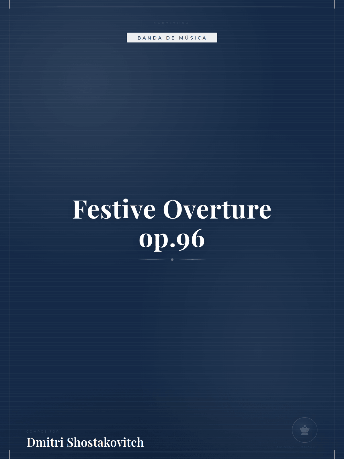 Portada de Festive Overture op.96