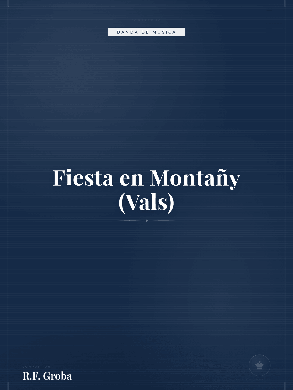 Portada de Fiesta en Montañy (Vals)